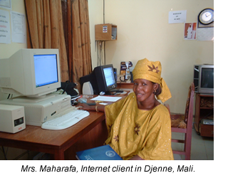 Mme Maharafa, Djenne CLIC, Mali